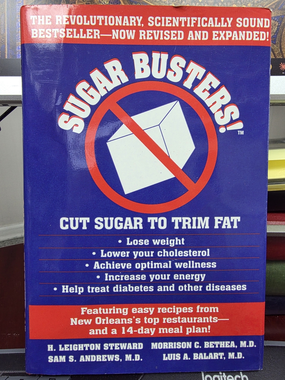 Sugar Busters! Diet Book with Bold Blue & Red Cover